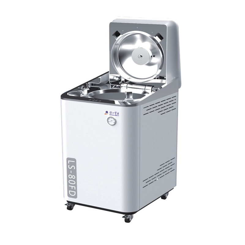 Sterilizer stim menegak flip-atas automatik
